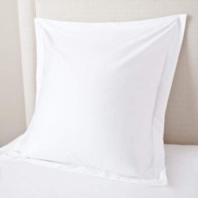 Euro Sham Covers 24x24 Set Of 2 White 600 Thread Count 100% Egyptian Cotton Pack Of 2 Euro 24x24 Pillow Covers Cushion Cover Cases Soft Skin Friendly Decorative Square Pillow Shams